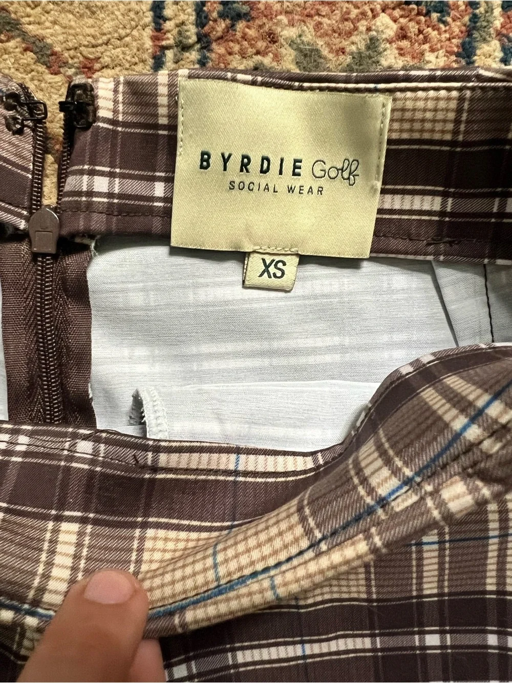 Plaid Straight-Leg Trouser Golf Pants - Picture 2 of 7